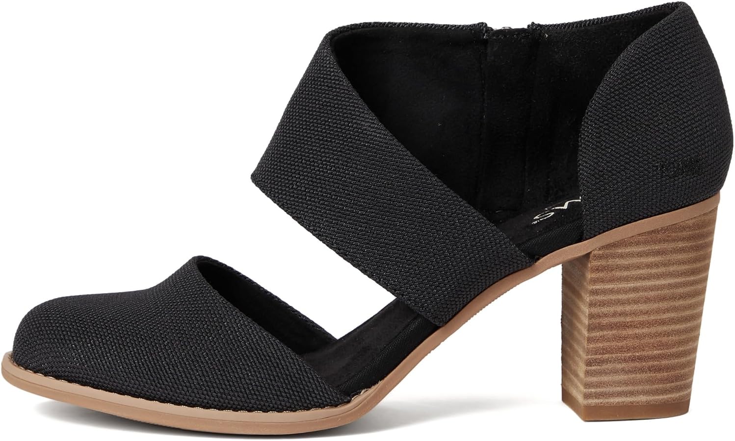 Amazon.com | TOMS Womens Milan Black 5 B - Medium | Heeled Sandals