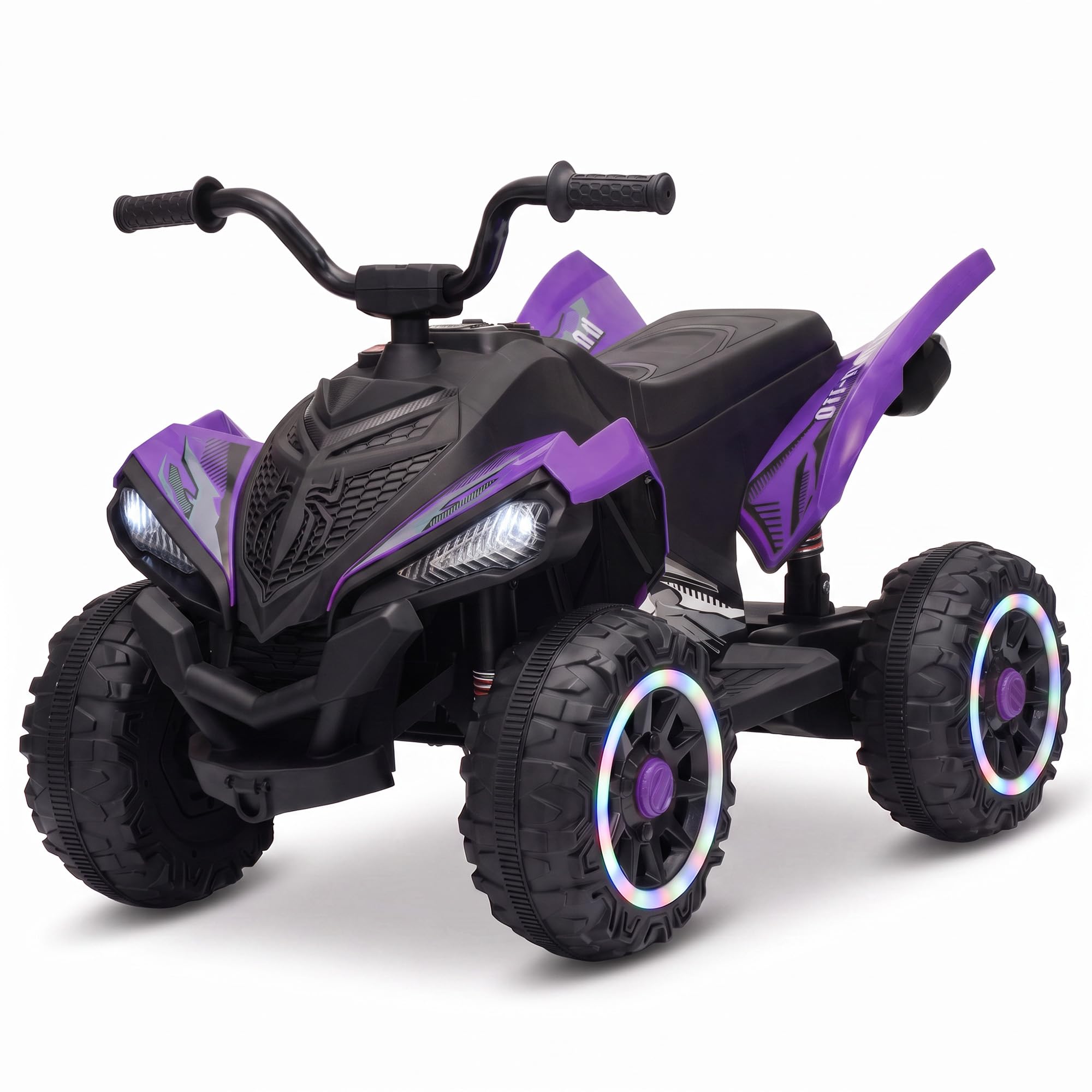 Acekool 12V Electric Ride On ATV Quad Bike for Kids with Light-Up Wheels