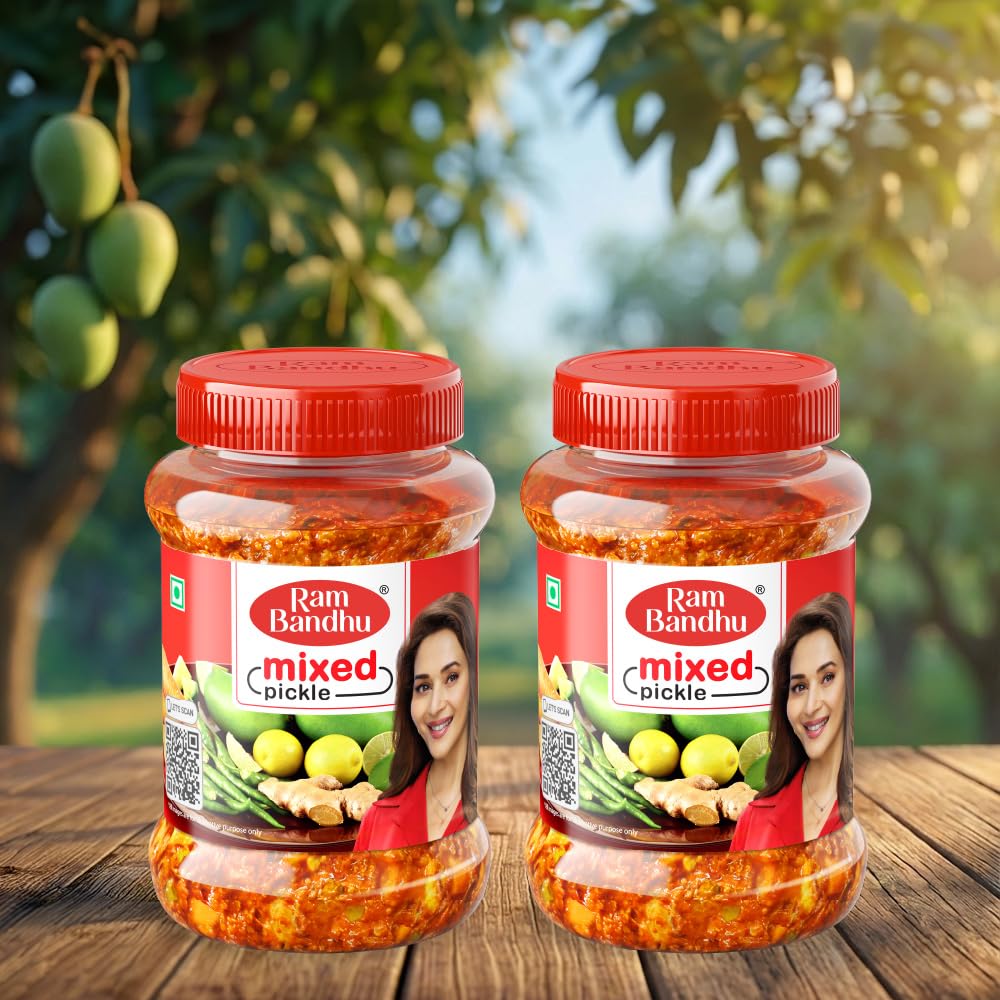 Ram Bandhu Mixed Pickle | Ready to Eat | 200gm | Pack of 2 | Hand-Picked Ingredients | Mixed Pickle delivers traditional Indian flavours with a perfect blend of spices that enhances every meal-image-5