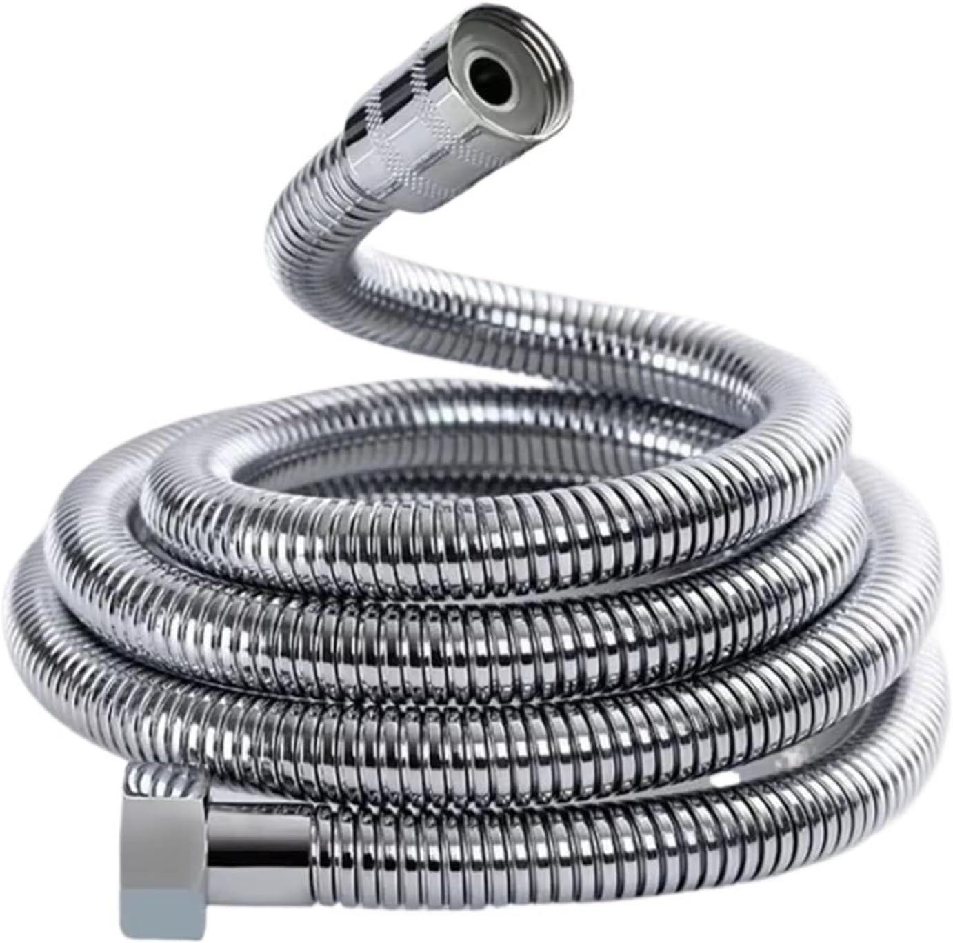Baokemo Stainless Steel Shower Hose Explosion-Proof Large Flow Compression Resistance 1/2inch 2M