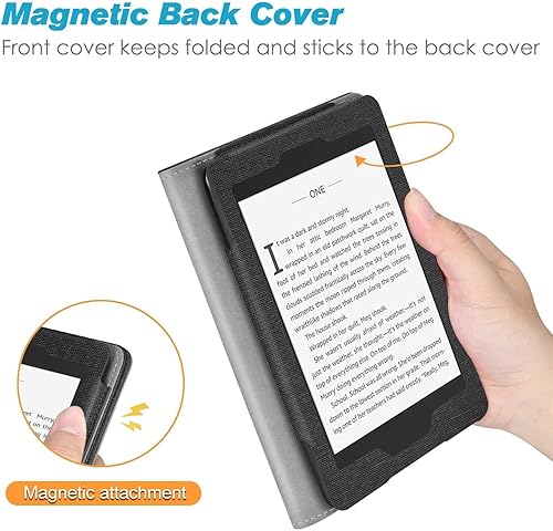 Miniatura 7 de Funda para Kindle de 11 generación de 6 pulgadas (versión 2022, modelo C2V2L3), funda protectora inteligente impermeable con correa de mano