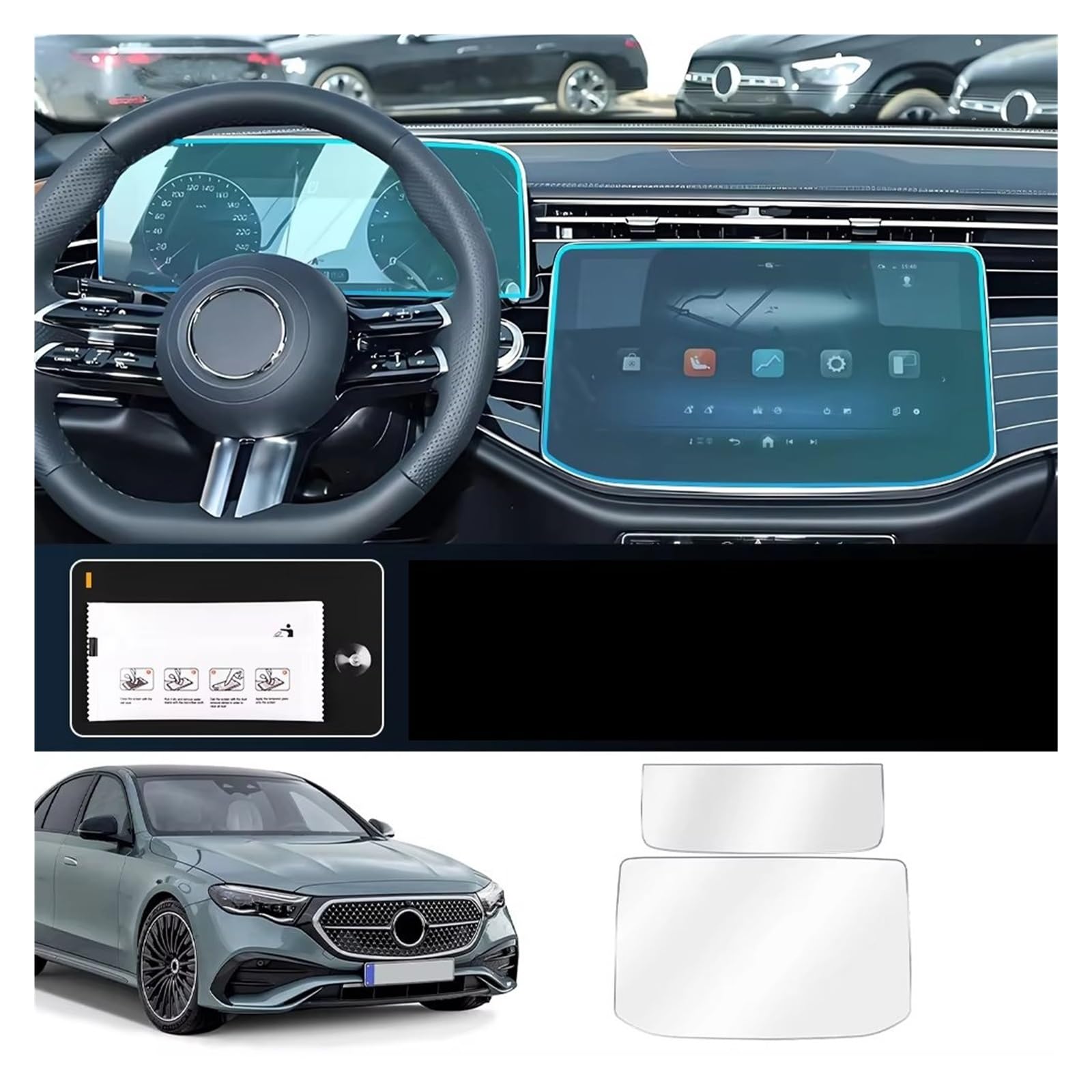 Pellicola Protettiva GPS Per Benz Classe E W214 Protezione Schermo