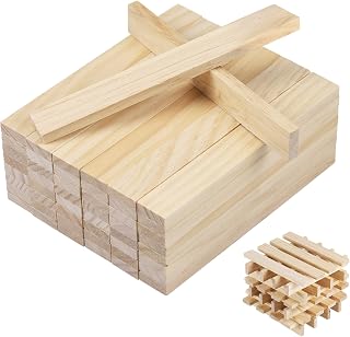 Bastelholz-Klötzchen, 50 Stück, Zocipro