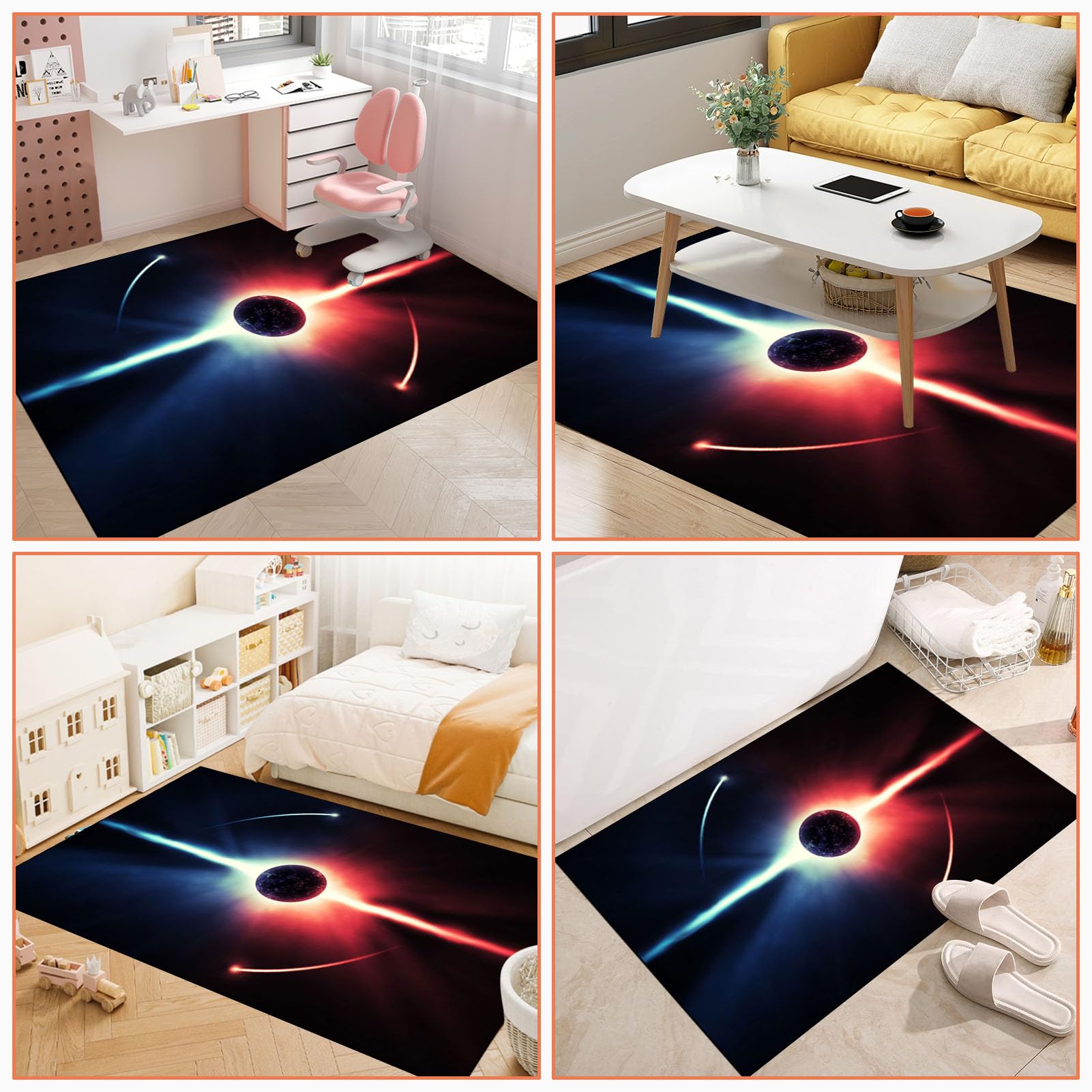Bürostuhl Unterlage Gaming Bodenschutzmatte für Hartböden Computer Gamer Teppiche Schutzmatte für Teppichböden rutschfest Kratzfest Schreibtischstuhl Unterlage für Laminat und Parkett 100 x 120 cm