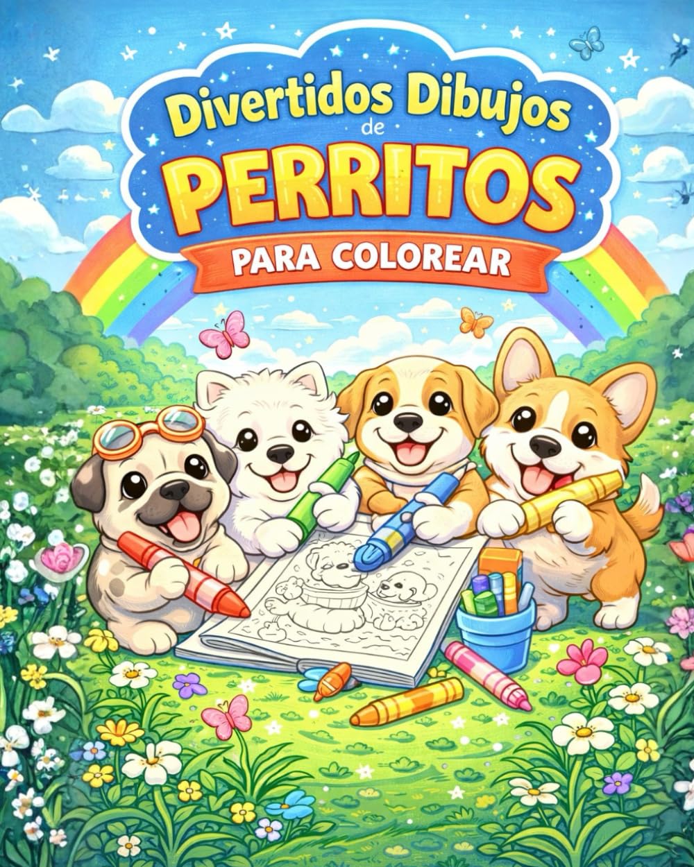 Dibujos para colorear: dibujos de perritos