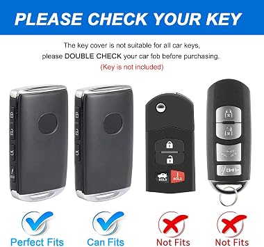Key Fob Cover for Mazda CX5 with Keychain, Soft TPU Key Case Shell for Mazda 3 6 CX-5 CX-9 CX-30 CX-50 CX-90 MX-5 Miata CX-70 Smart Key Protector (4 Buttons, Blue)