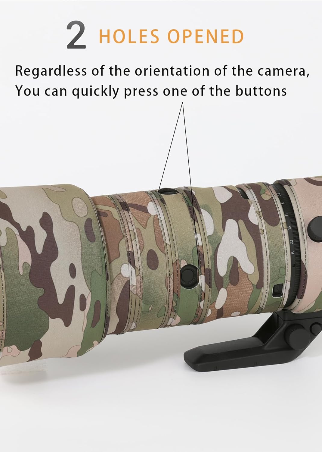 CHASING BIRDS Lens Camouflage Waterproof Coat for Canon RF 70-200mm F2.8 L is USM Z Rainproof Lens Protective Cover Version IV (Shadow Black, with Extender RF 1.4X & 2X)