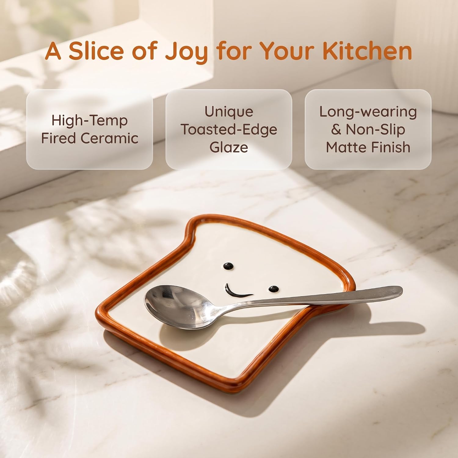 Spoon Rest for Stove Top, Large Ceramic Cooking Utensil Holder