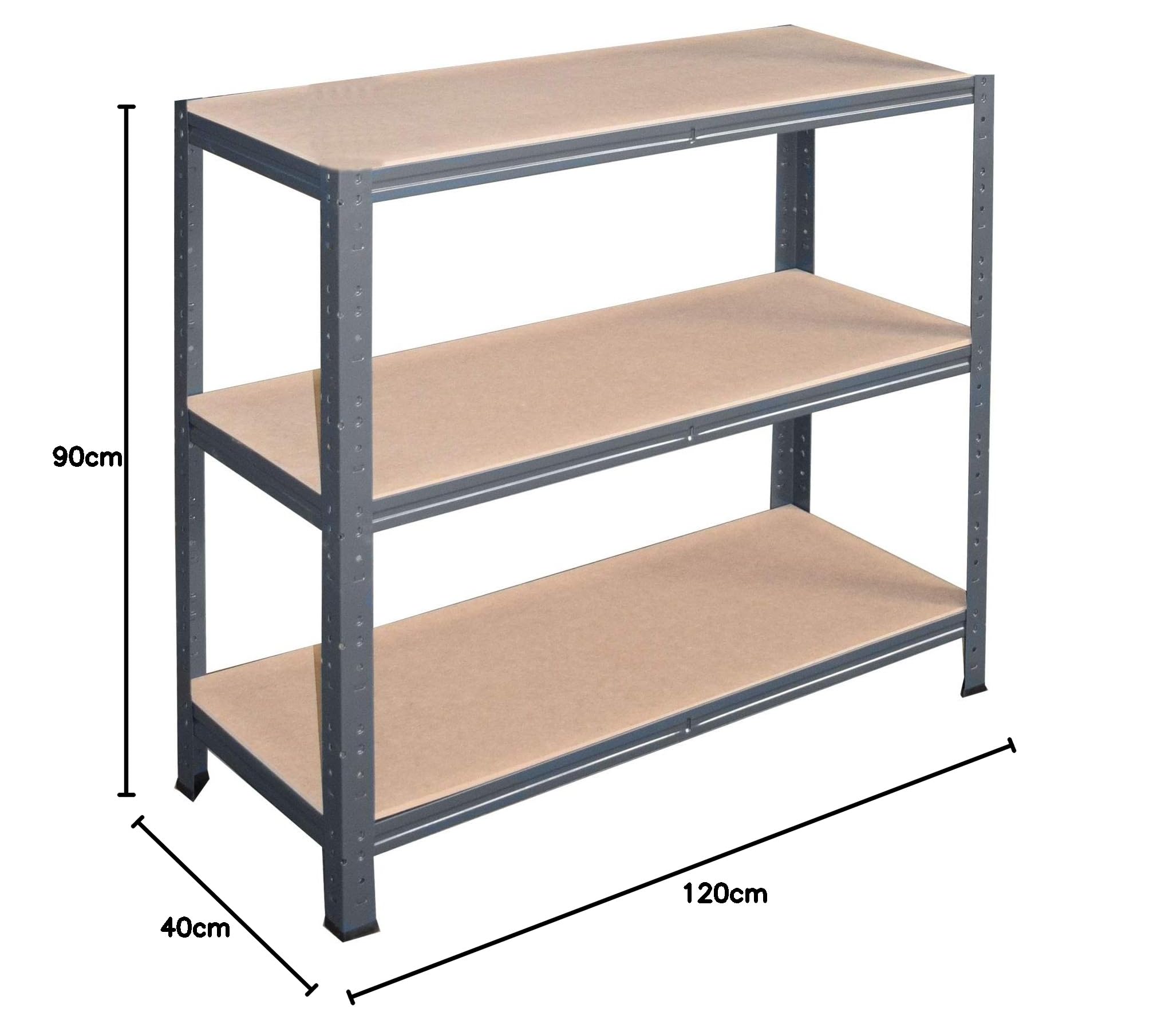 shelfplaza Home 90x120x40cm scaffale pesante antracite: 3x175kg | Scaffale in metallo garage · Scaffale garage · Scaffalatura in metallo · Scaffali garage · Scaffale in metallo