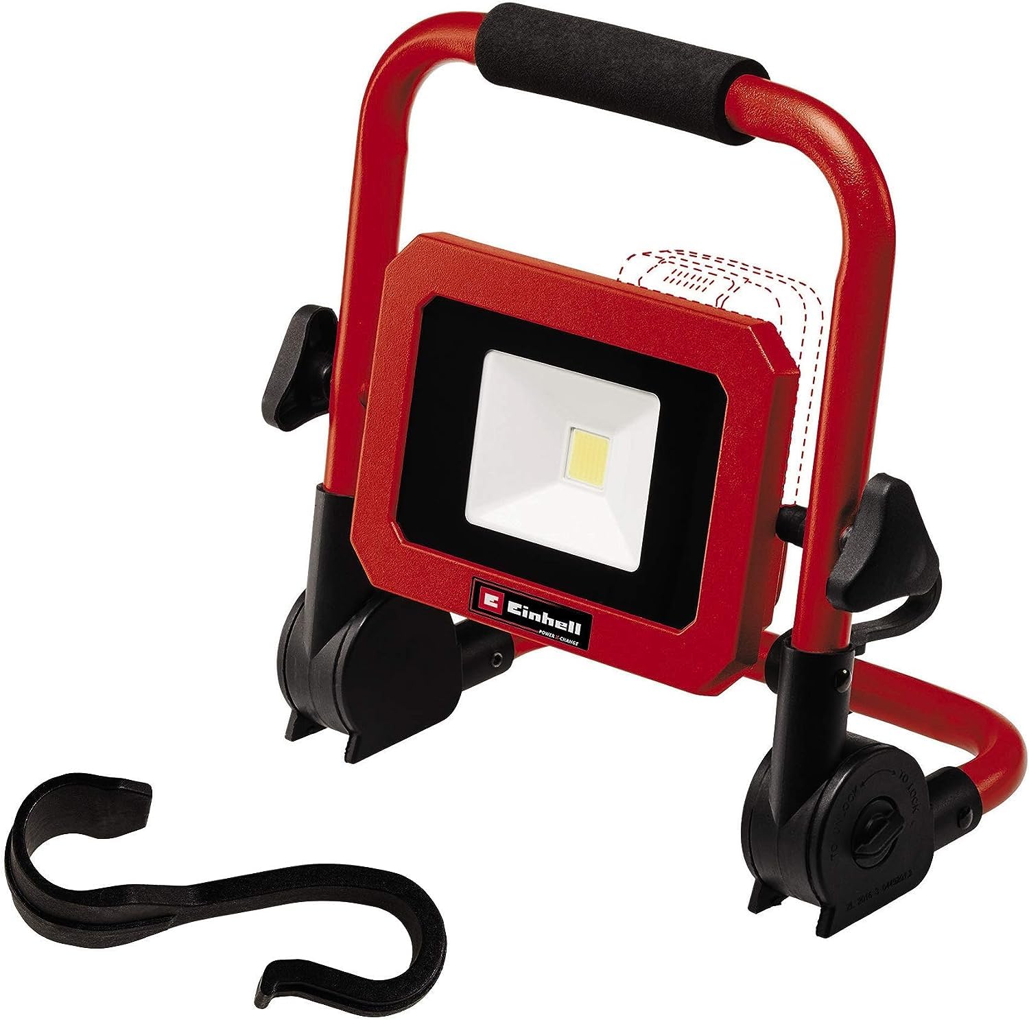 Einhell Lámpara con batería TC-CL 18/1800 Li | PXC | 18 V | 1800 lm regulables | 5000 K | 6 m de alcance de iluminación | cabezal giratorio 360° | sin batería