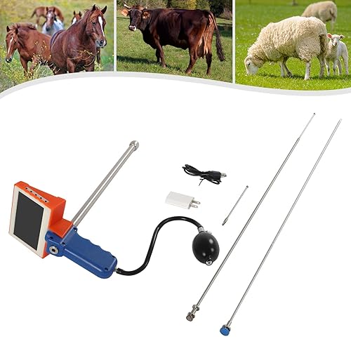 Miniatura 3 de Kit de inseminación artificial de vaca, pistola de inseminación visual para ganado, pantalla ajustable, instrumento de pistola de inseminación