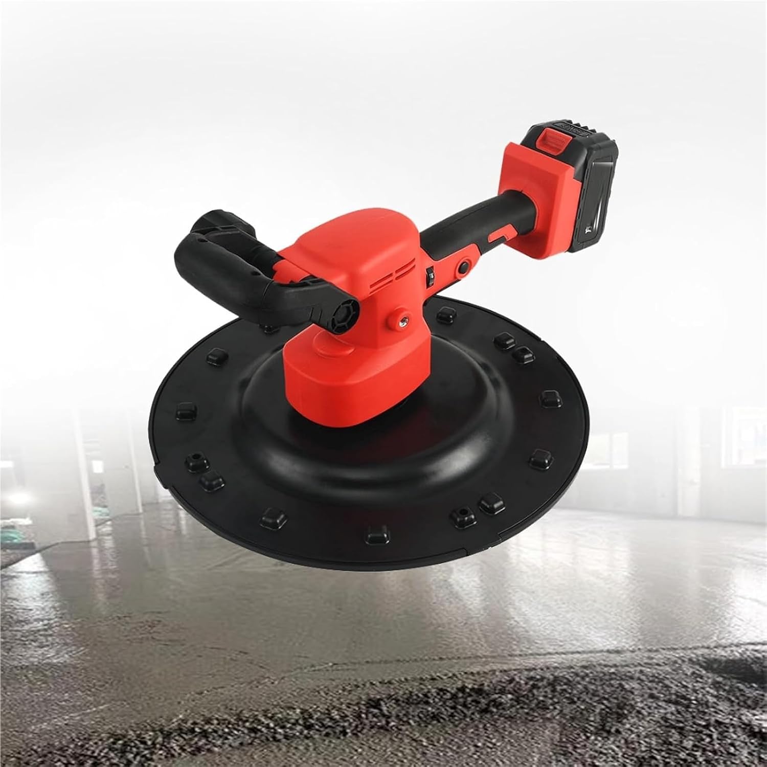 Wall Smoothing Polishing Machine, 1-6 Gears Speed Electric Concrete Trowel Machine 2Battery(2Battery)
