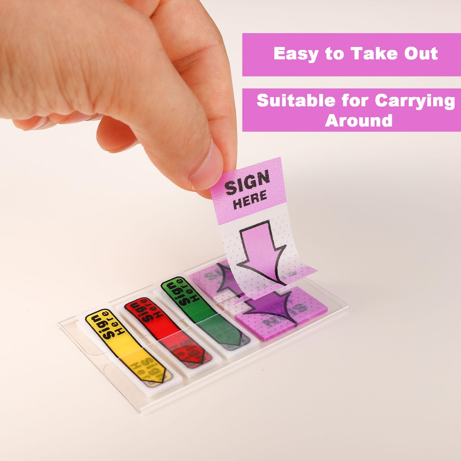 Book Flags For Signatures 500pcs Sign Here Stickers, Arrow Labels ...