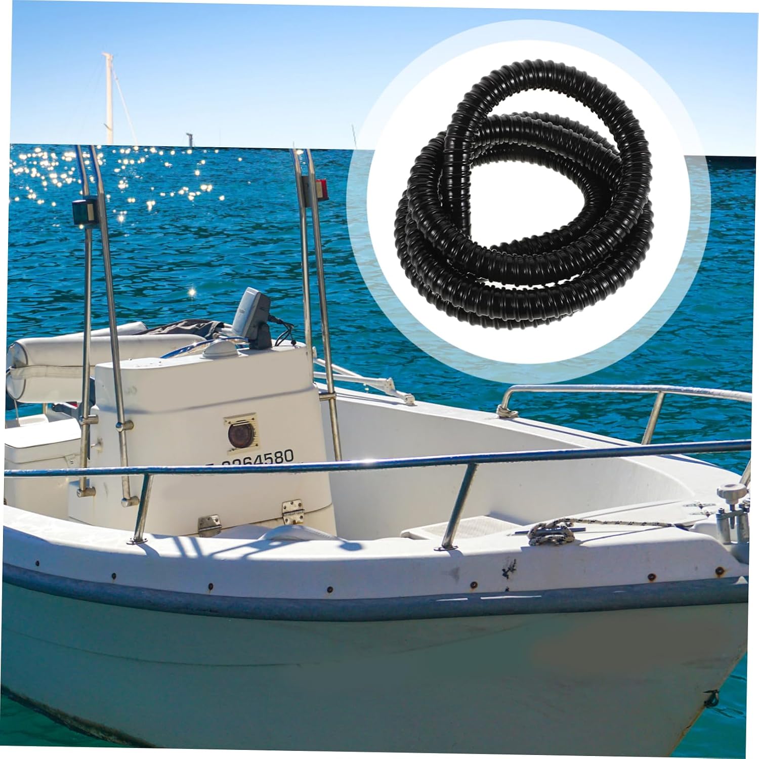 Gatuida 1set Flexible Drain Hose Kit Bilge Pump Drain Pipe for Boats and Rvs Easy to Install Drainage for Challenging Environments