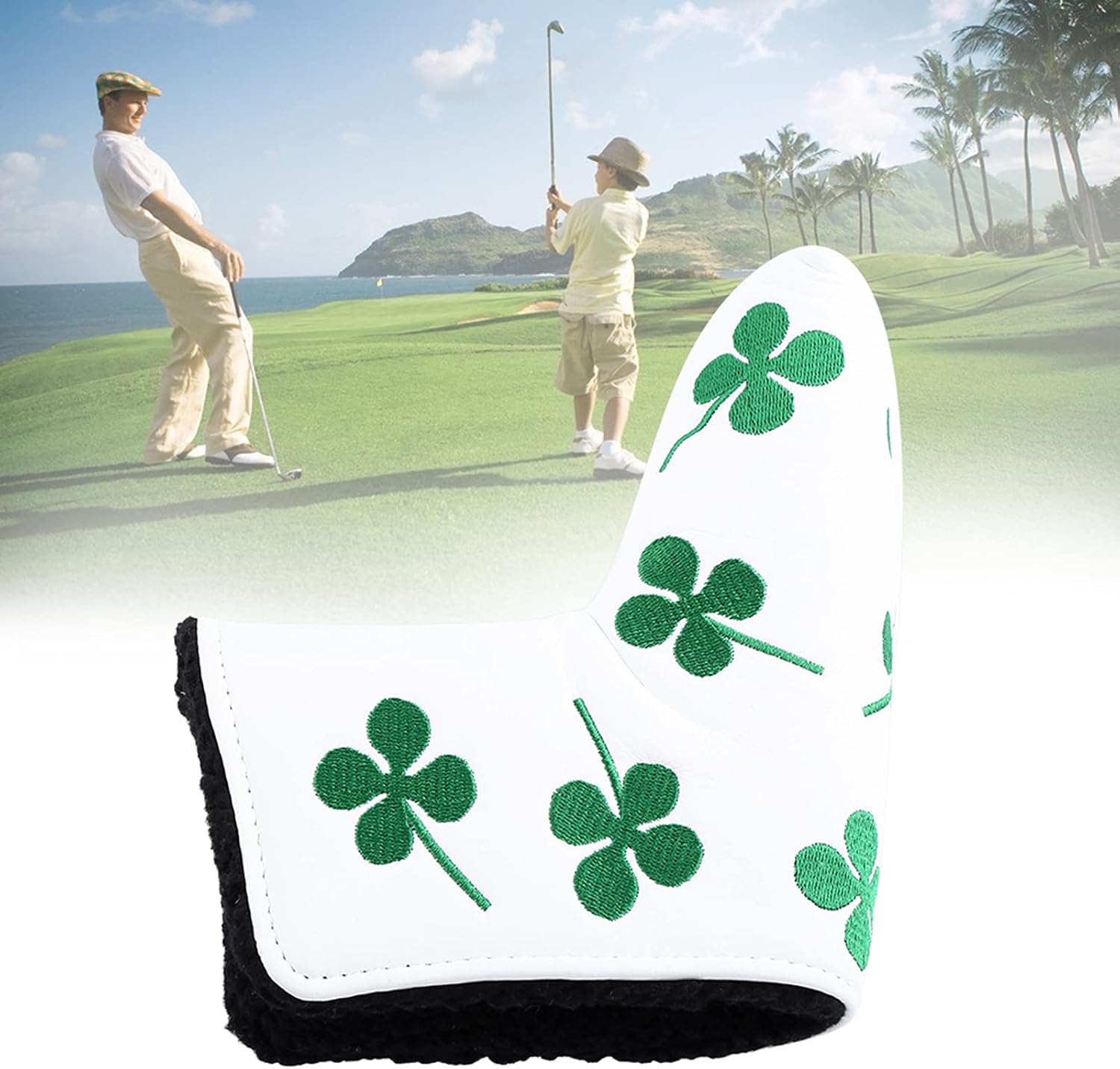 VGEBY Putter Cover, Putter Boote Covers Putter Headcover for All Brands Blade(White) Stuff Blade Putter Cover
