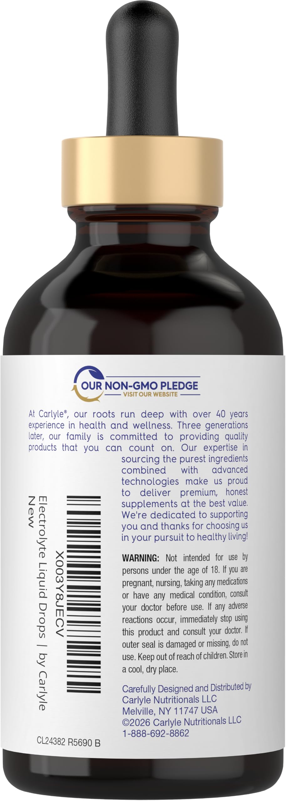 Carlyle Electrolyte Drops 4 fl oz | Hydration Liquid Supplement for Drinks — Amazon image 3