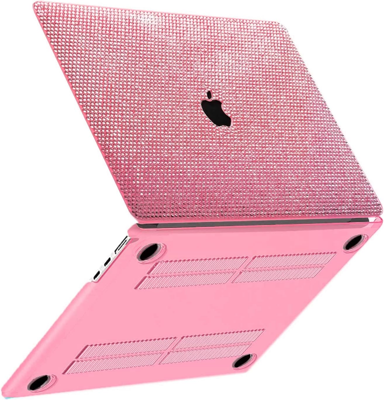 Bling Rhinestone Case Compatible with MacBook Pro 15 Inch 2019 2018 2017 2016 Release (Model:A1990 A1707),Glitter Sparkle Diamond Case Fashion Luxury Shiny Crystal Hard Shell for Women Girls