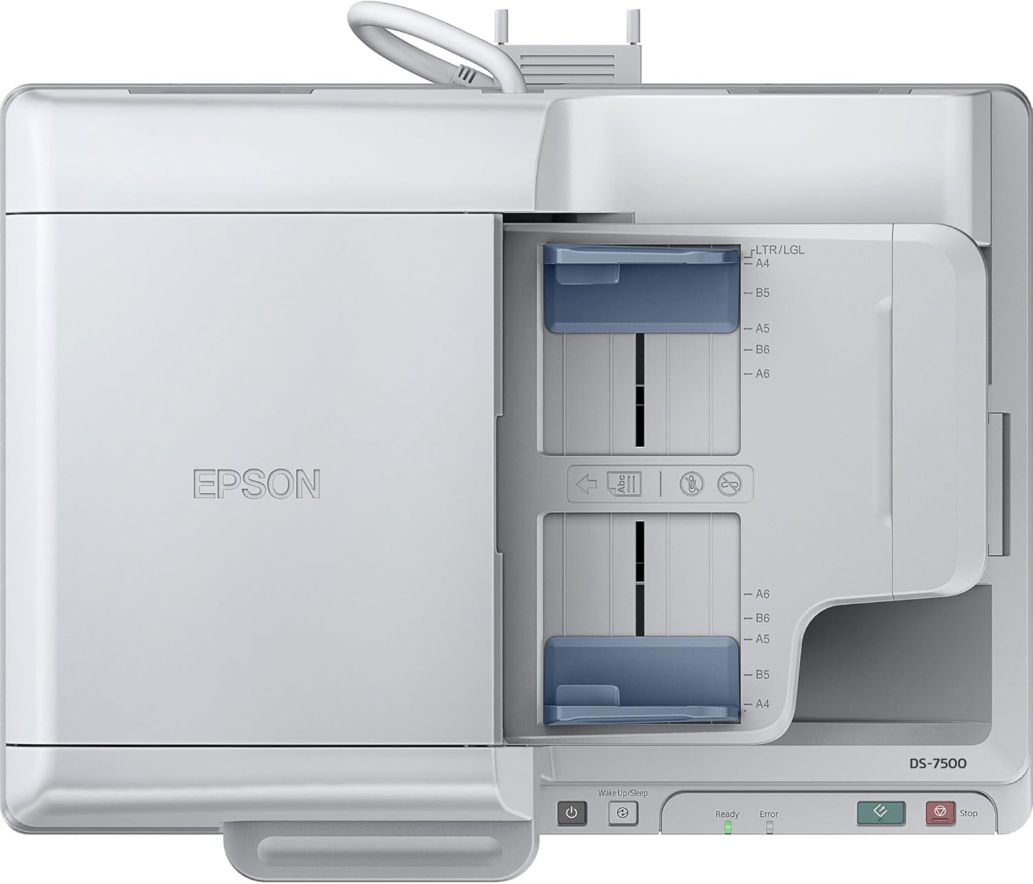 Epson DS-7500 Document Scanner: 40ppm, TWAIN & ISIS Drivers, 3-Year Warranty with Next Business Day Replacement