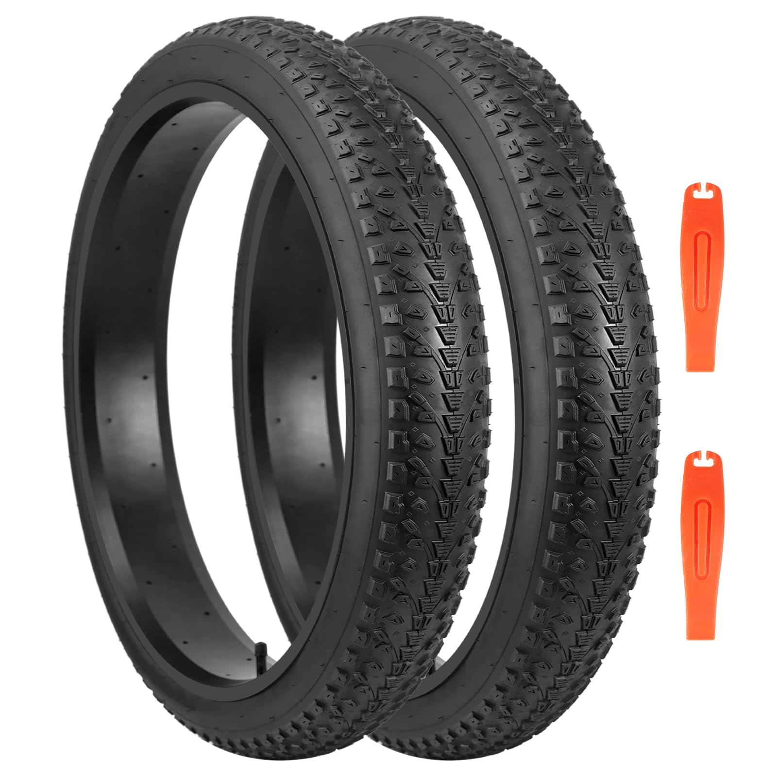 MEGHNA 2 Pezzi Pneumatici Bici Elettrica 20/26x 3.0 Pollice Pneumatici Bici Pieghevole Fat Pneumatici Heavy Duty Fat Bike Pneumatici