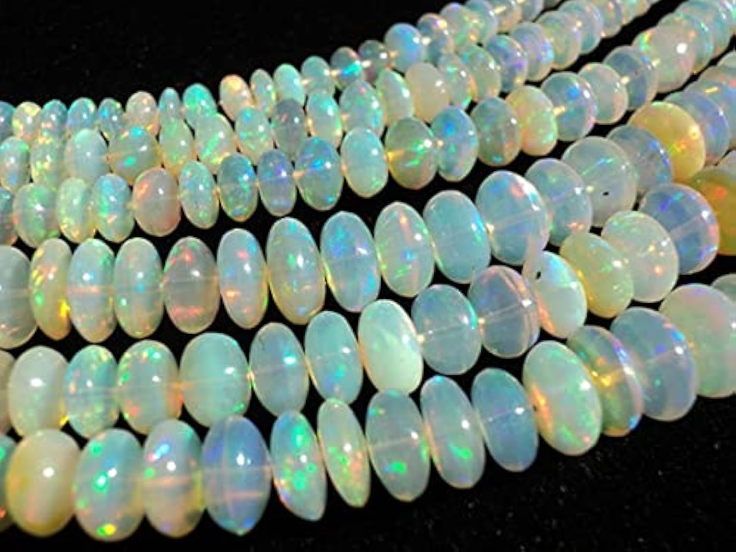 Opale de Welo perles rondelles naturelles pour créer vos colliers d'été bohème chic