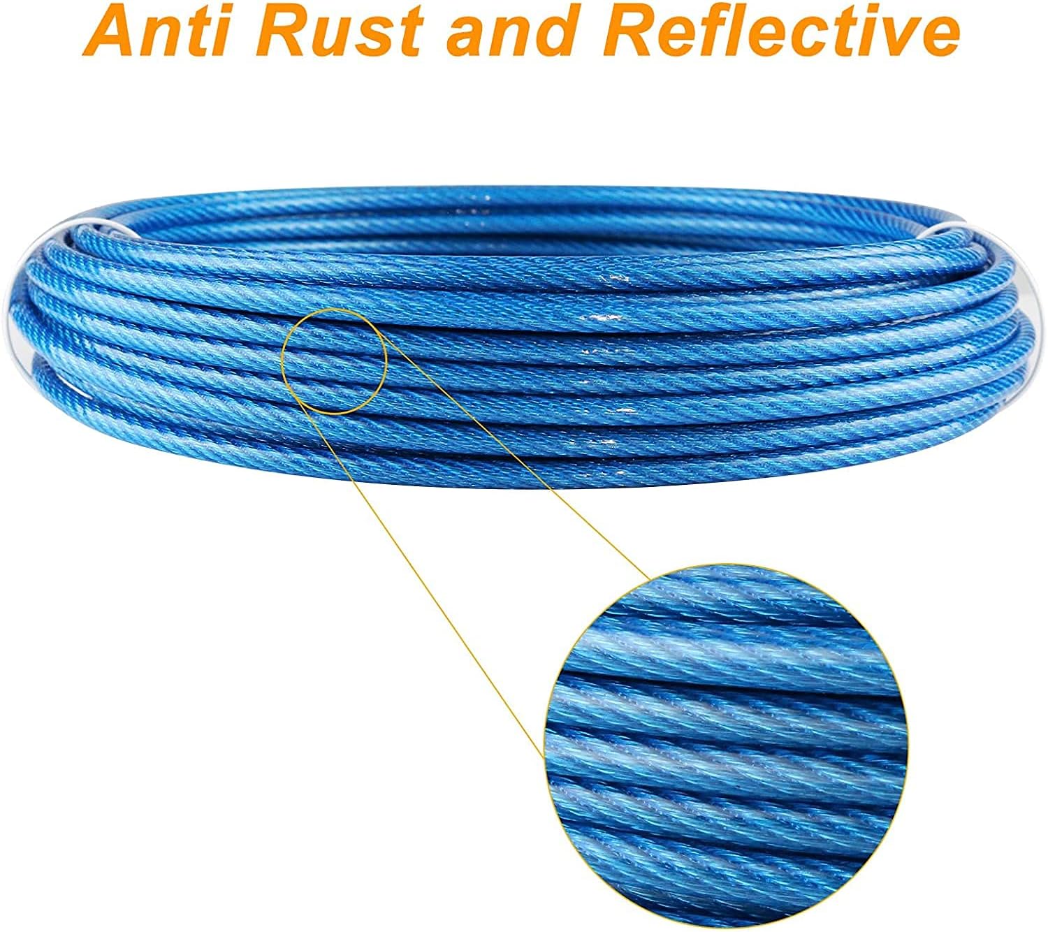 Dog Tie Out Cable with 360° Swivel Lockable Hook and PVC Coating - Image 5