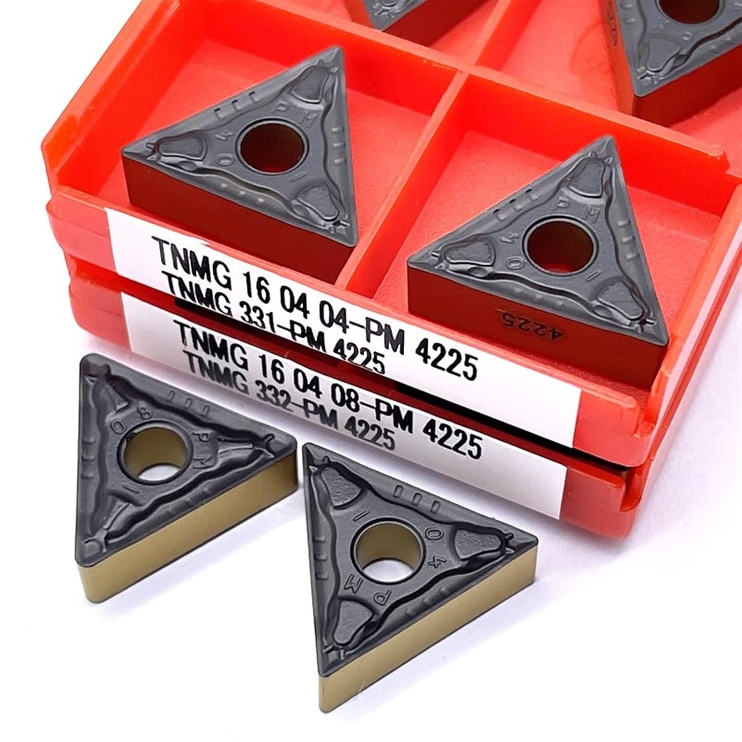 Indexable Lathe Carbide Insert TNMG160404 TNMG160408 PM 4225 External Turning Tool CNC Machine Tool Accessories Carbide Insert Turning Tool(TNMG160404 PM 4225)