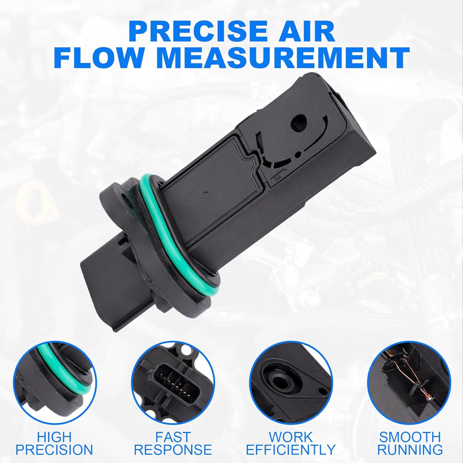 12671625 Mass Air Flow Sensor Meter MAF Compatible with for Chevy 2016-2017 Cruze 1.4L,for Buick 2016-2019 Encore 1.4L Cascada 1.6L,MAF Sensor Replaces 0280218433 13432261