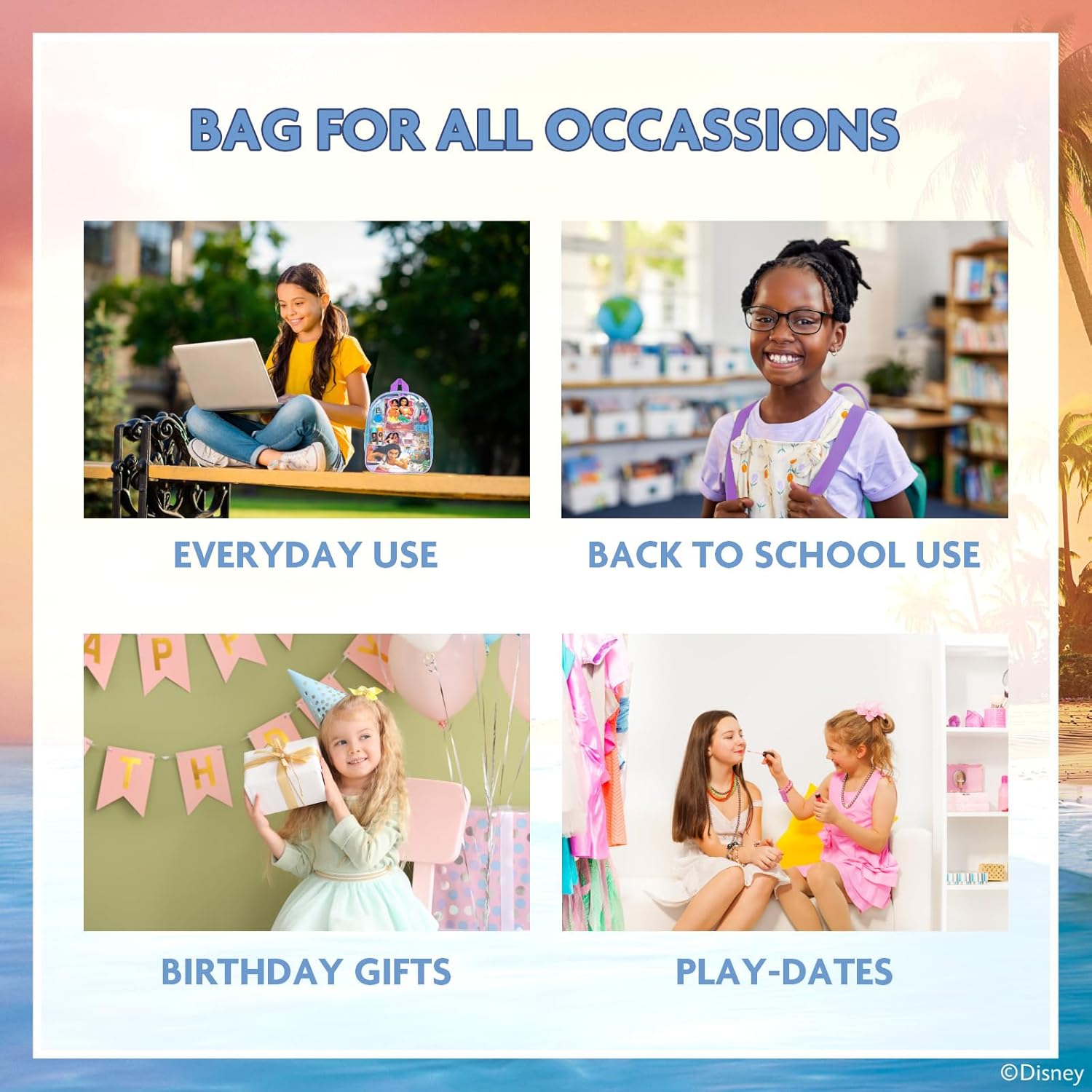 Disney Moana 2 Makeup Filled Backpack Set, Including Lip Balm, Nail Polish, Nail File, Jaw Clip, Perfect for Parties, Sleepovers and Makeovers, Ages 3+, by Townley Girl - Image 6