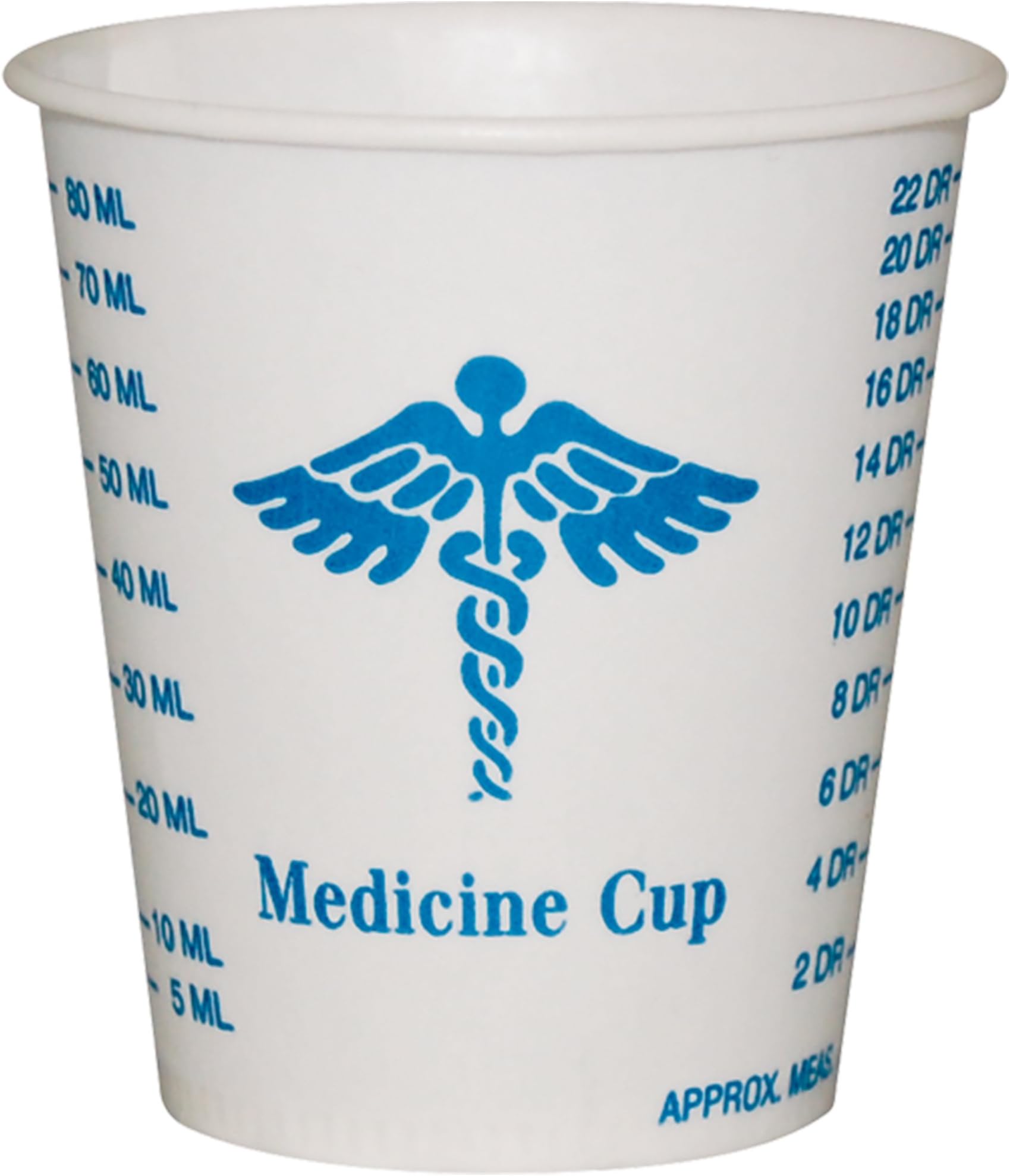 R3-43107 Medicine Design Wax Coated Paper Graduated Cup 3-oz. Capacity (50 Packs of 100)