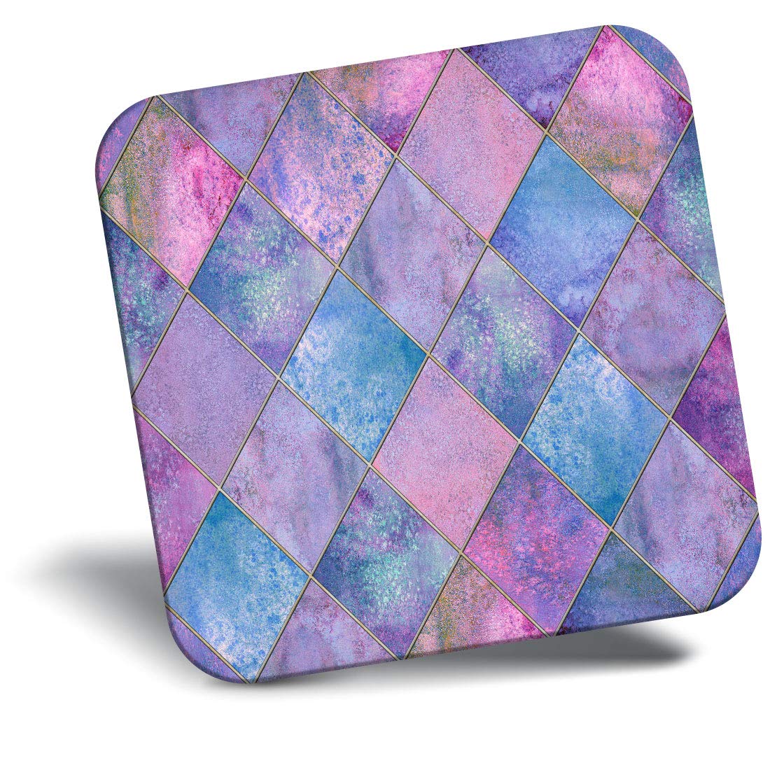 Destination Vinyl ltdFridge Magnet - Pretty Purple Diamond Tiles 2545