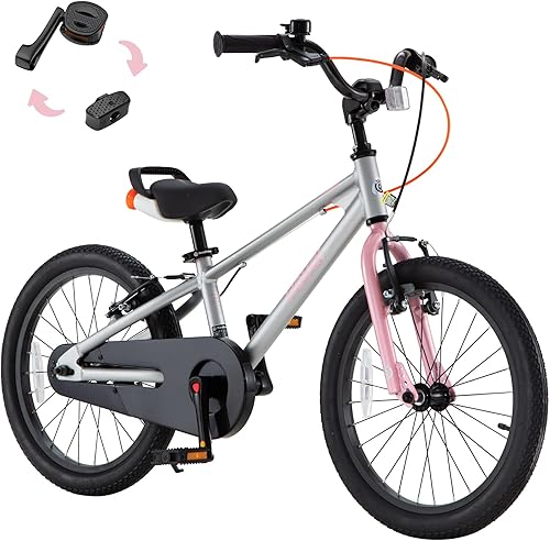 RoyalBaby EZ Pro Kids Bike, 16 18 Inch Lightweight Aluminium Balance & Pedal Bicycle, Beginners Easy Learning Boys Girls