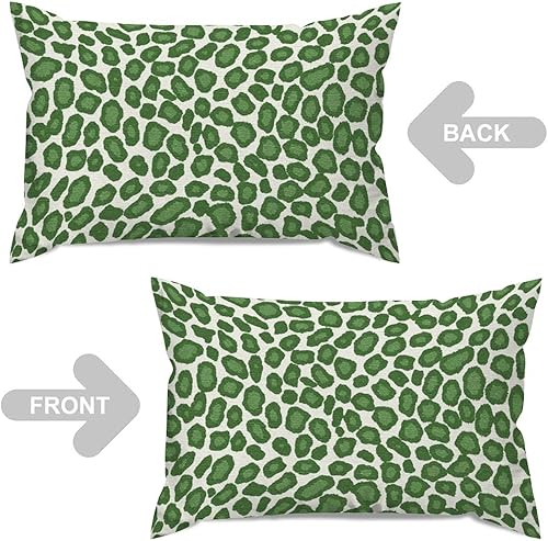 Vista 450 de Funda de cojín con estampado de guepardo rosa intenso, cojín cuadrado con estampado de animales fucsia, funda de almohada decorativa para el hogar