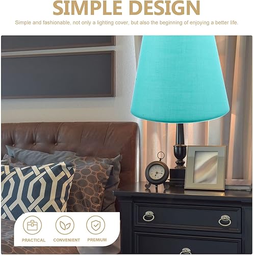 Miniatura 7 de Pantalla de lámpara pequeña para lámpara pequeña, pantalla de tela de barril para lámpara de mesa, pantalla de repuesto con clip en la pantalla de