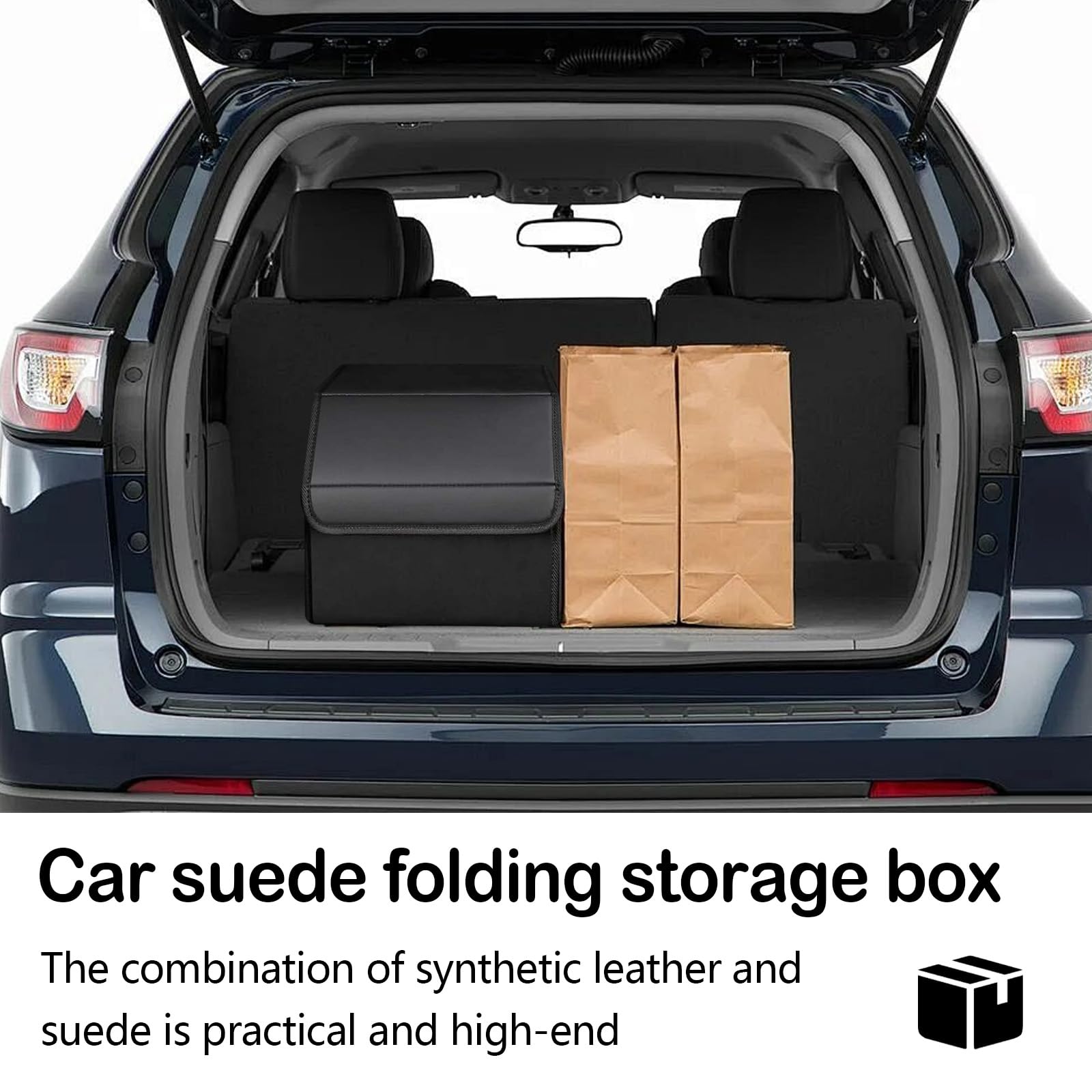 Organizer Per Bagagliaio, Organizer Per Auto Impermeabile Scatola Portaoggetti Pieghevole Per Accessori Auto con Scomparti Per Organizzare Auto Viaggi All'aperto Campeggio