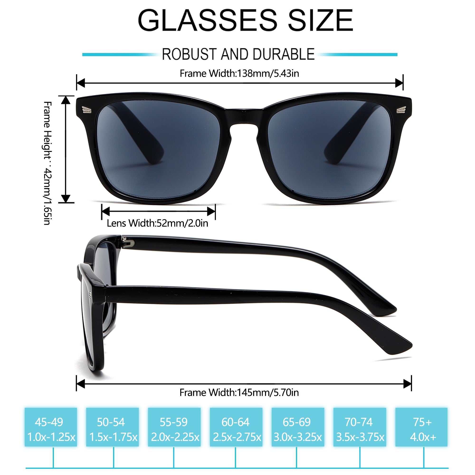Leser-Sonnenbrille für Damen, klassische Retro-Lesebrille, UV400, mit Metallfeder, 3 Stück