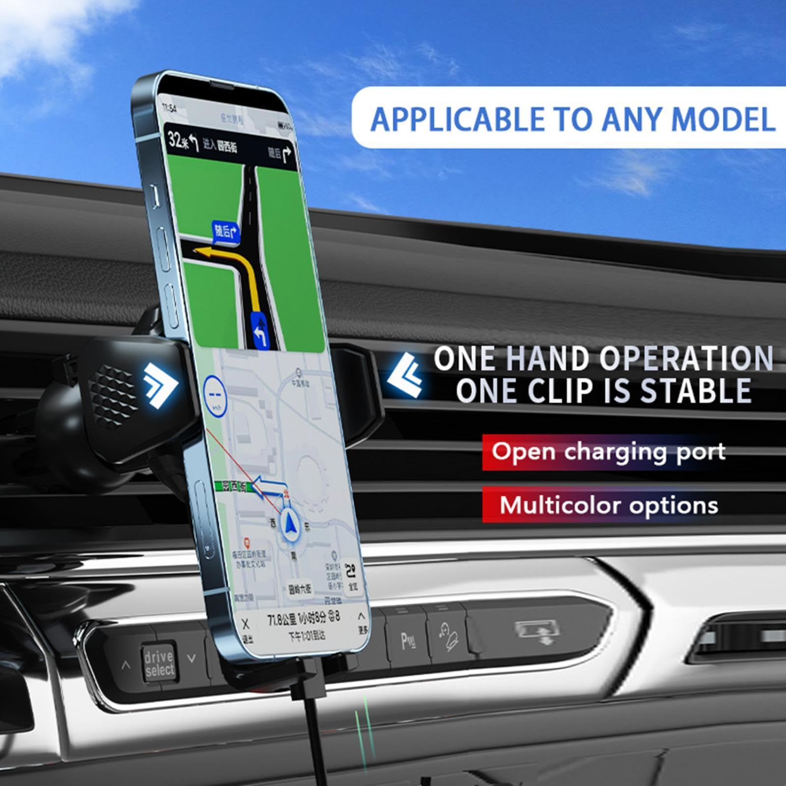 Soporte Móvil Coche para BMW Serie 6 GT G32 2021-2023, Soporte para teléfono de Coche Pantalla Multimedia Base Fija Soportes para teléfono móvil no Aptos para Volante a la Derecha