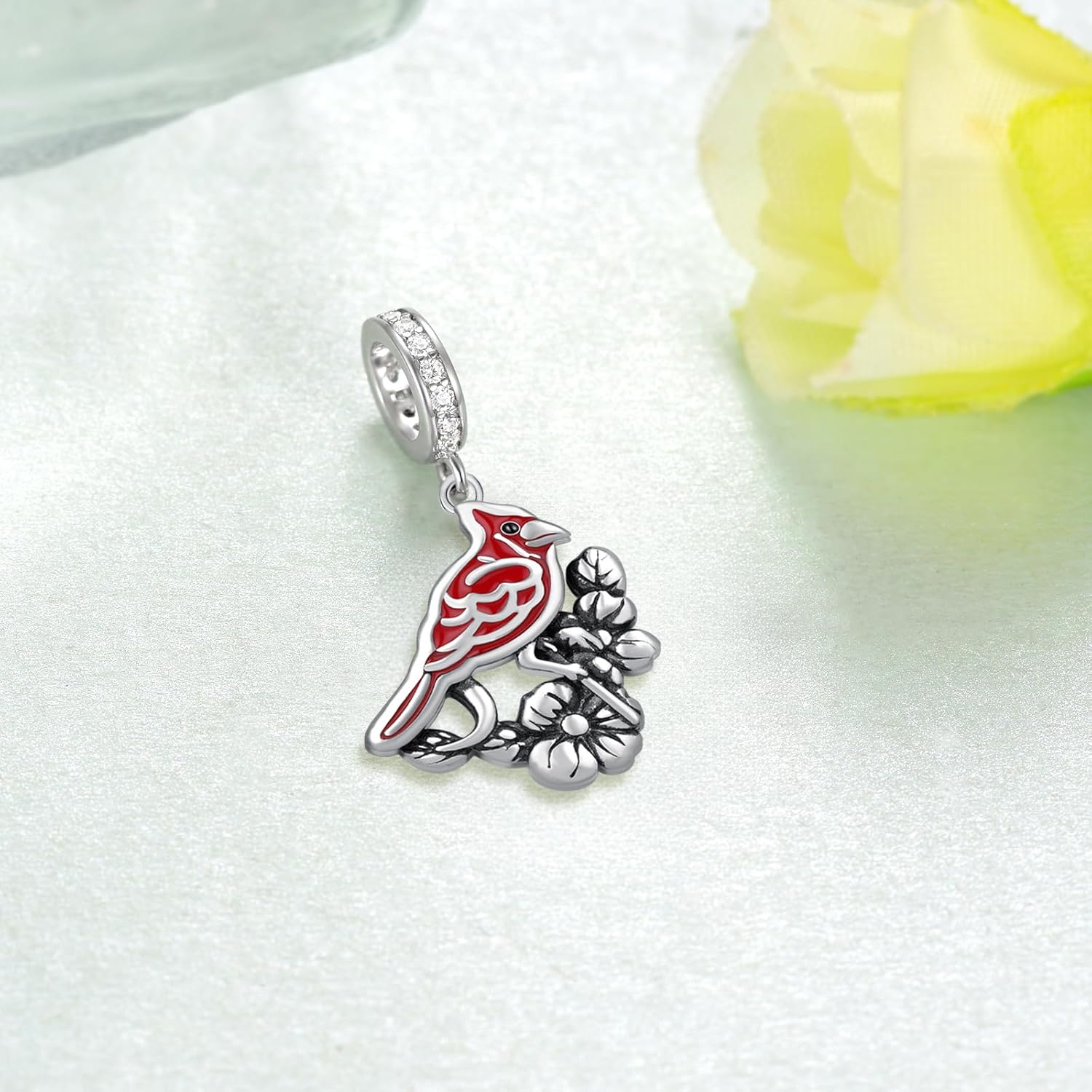 Cardinal Charm 925 Stelring Silver Cardinal Jewelry for Women - Image 3