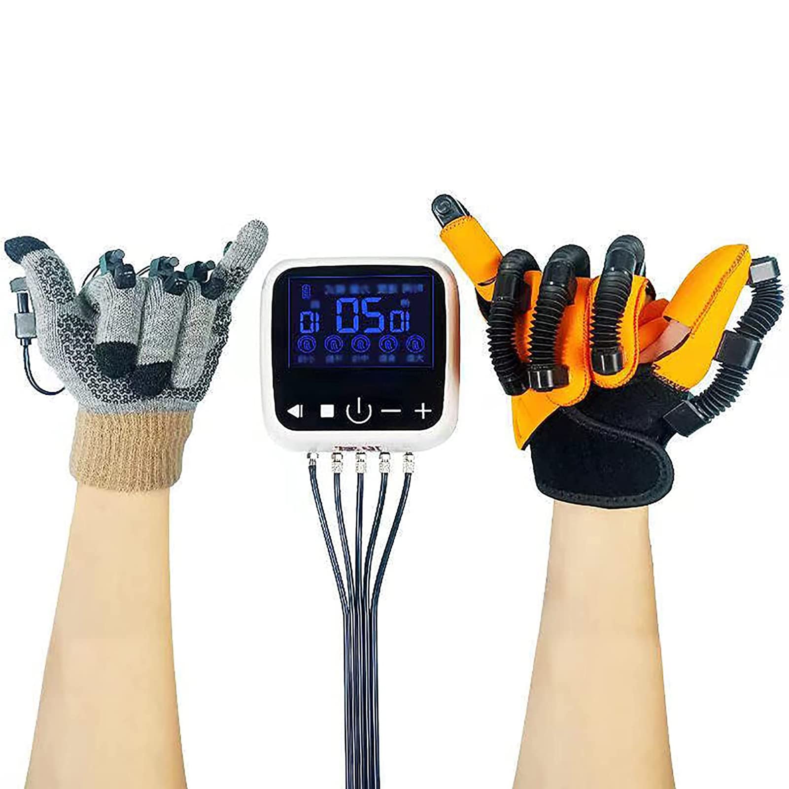 Equipo de órtesis de Dedo de Robot de rehabilitación para Entrenamiento de recuperación de hemiplejía de accidente cerebrovascular Corrección de flexión de Dedo, extensión de Dedo (Ri