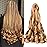 French Curly Braiding Hair for Box Braids P27/30 Loose Wave Braiding Hair 5 Packs 20 Inch 75G/Pack Spanish Curly Synthetic Spiral Curl Silky Braiding Hair Extensions (20 Inch,5 Packs,P27/30)