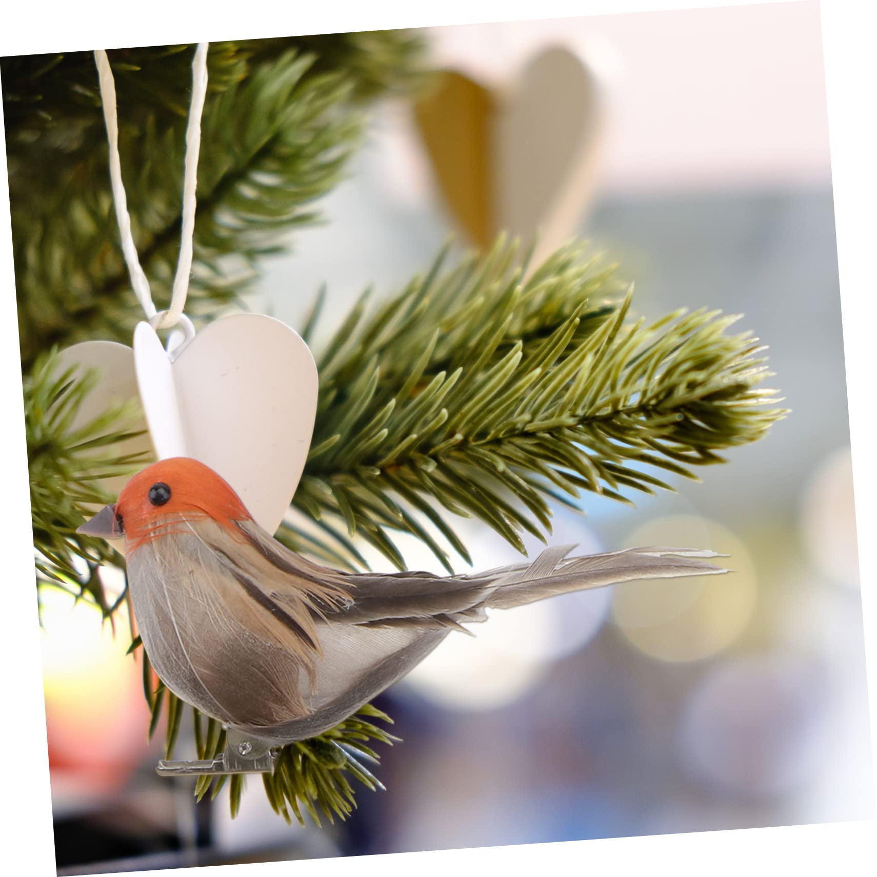 Cabilock 24 Pcs Moineau Artificiel Résine Artisanat Ornement Animal Décor Scène Mise en Page Décor Oiseau Parure Scène Oiseau Accessoire Perroquet Scène Moineau Animal