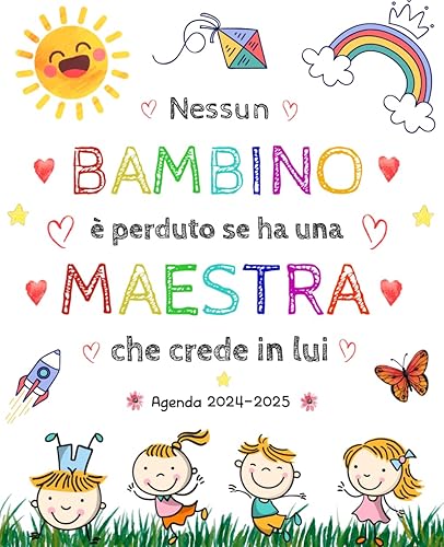 Idee Regali personalizzato per Maestra | Agenda Settimanale | Una Settimana su 2 Pagine | Pianificatore fine anno