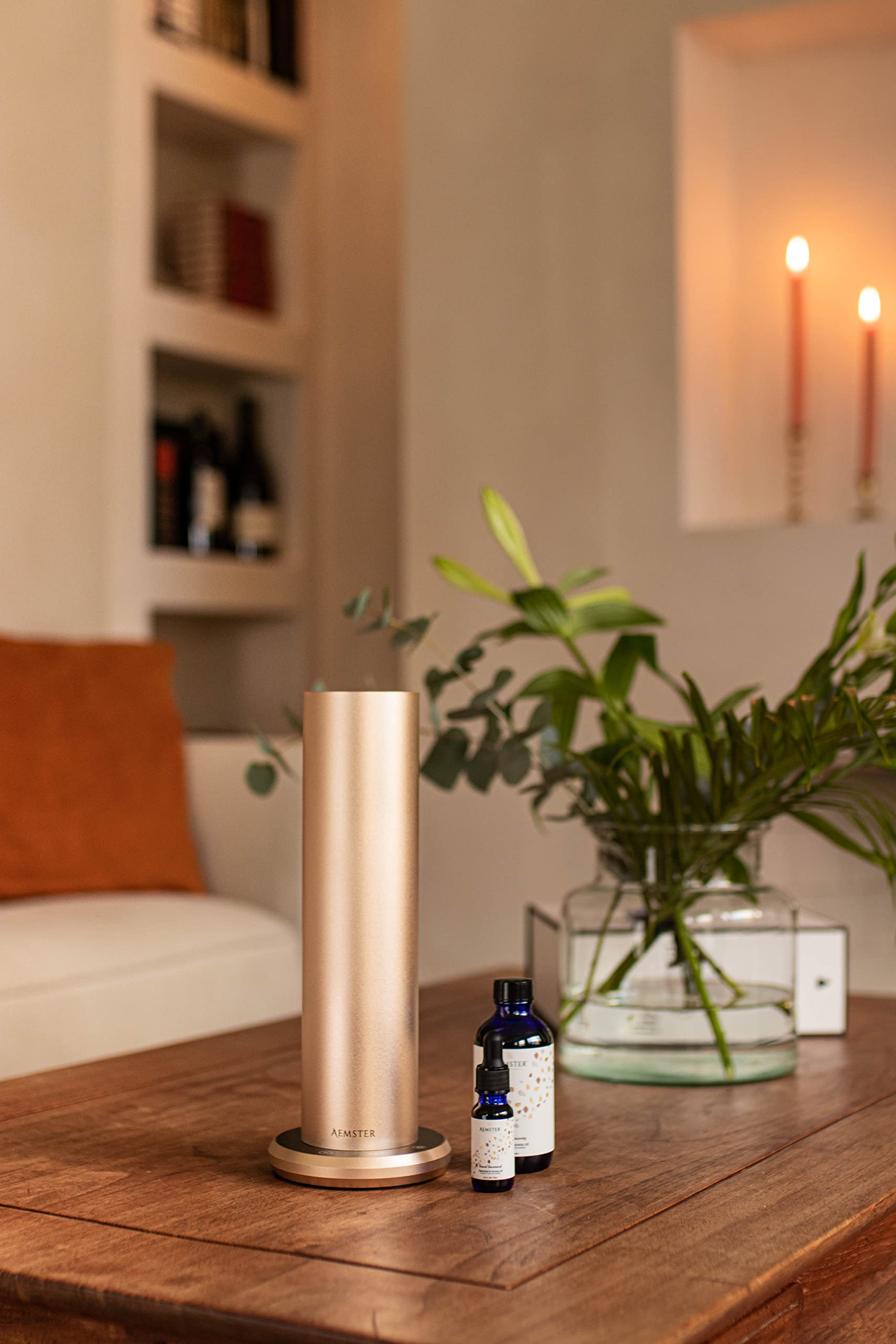 Haevn Or - Diffuseur Bluetooth Aroma pour huile parfumée et parfum maison - nébuliseur d'air froid pour la maison et le fonctionnement