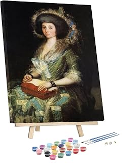 Paint by Number for Adults Beginner Francisco Goya Wife of Juan Agustin Cean Bermudez - Framed and Easel Crafts DIY Paint by Numbers Kits for Beginners
