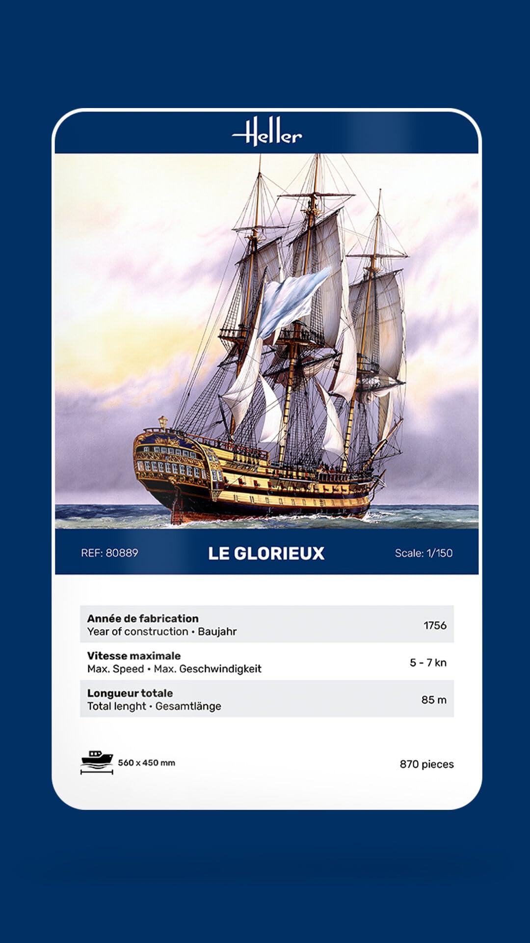 Heller Construction Et Maquettes Le Glorieux Echelle 1/150ème
