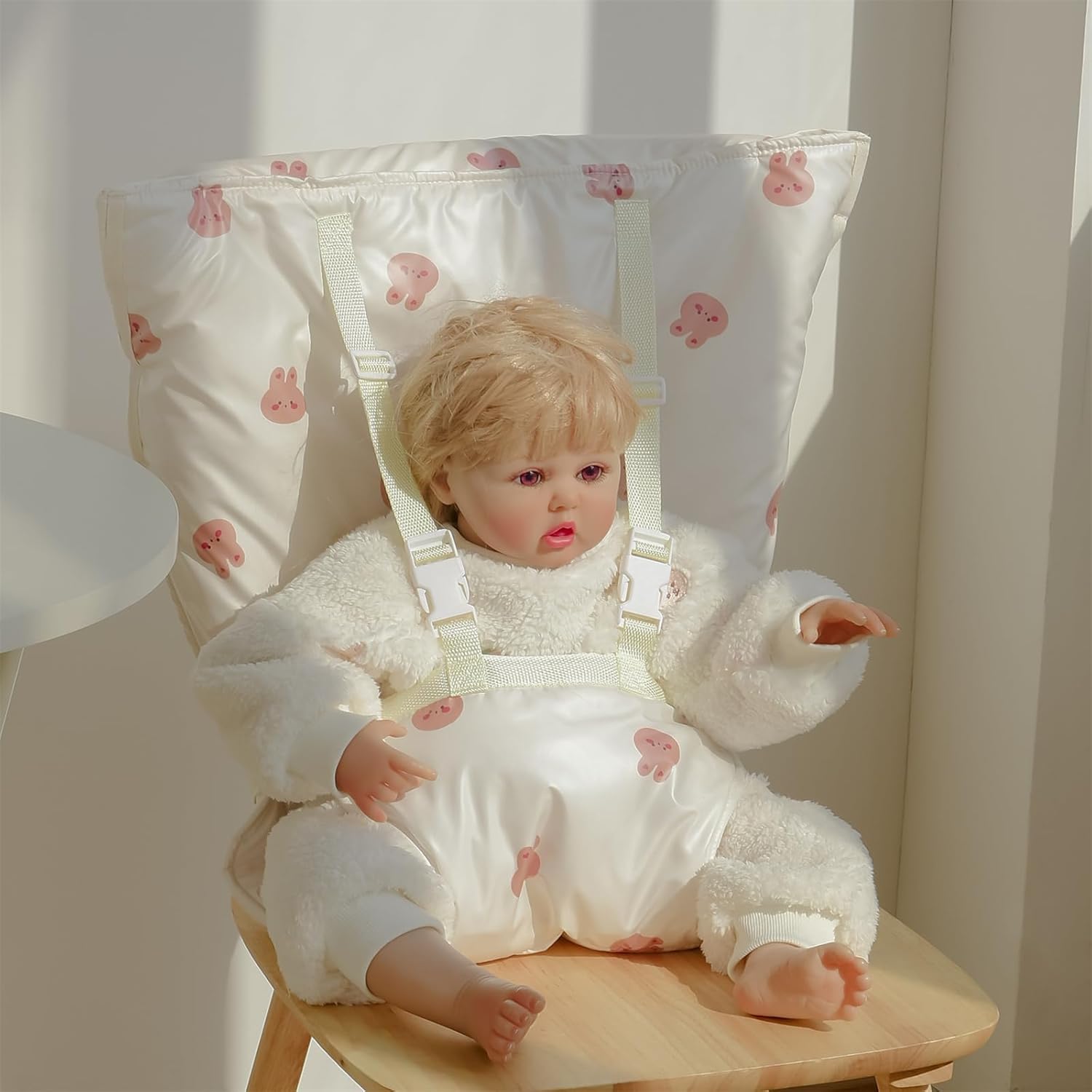 Portable Baby Travel Highchair Pad for Dining Comfort and Travel Essential Harness for 6 Months to 3 Years