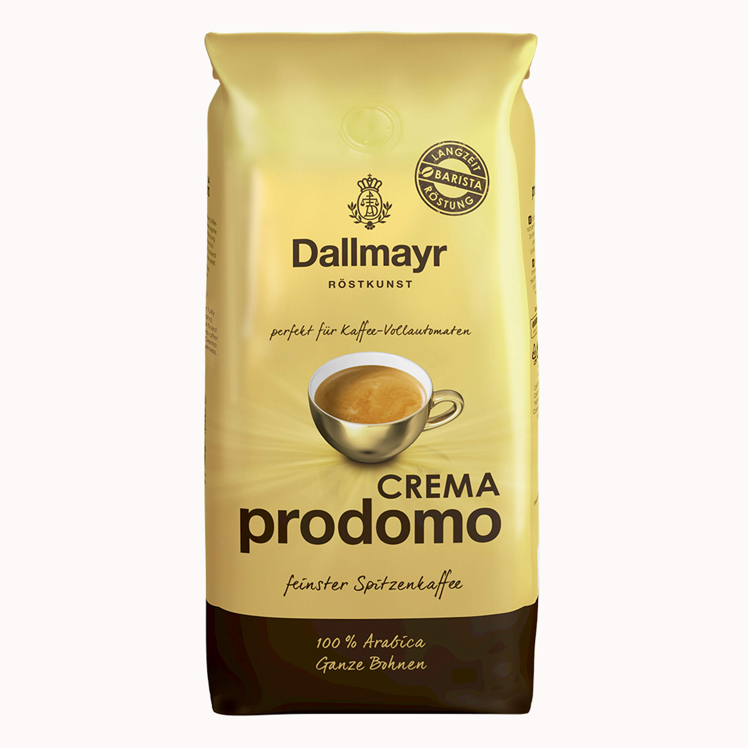 Dallmayr Crema Prodomo, kawa ziarnista, kawa palona, kawa, całe ziarna, ziarna kawy, 8 x 1000 g