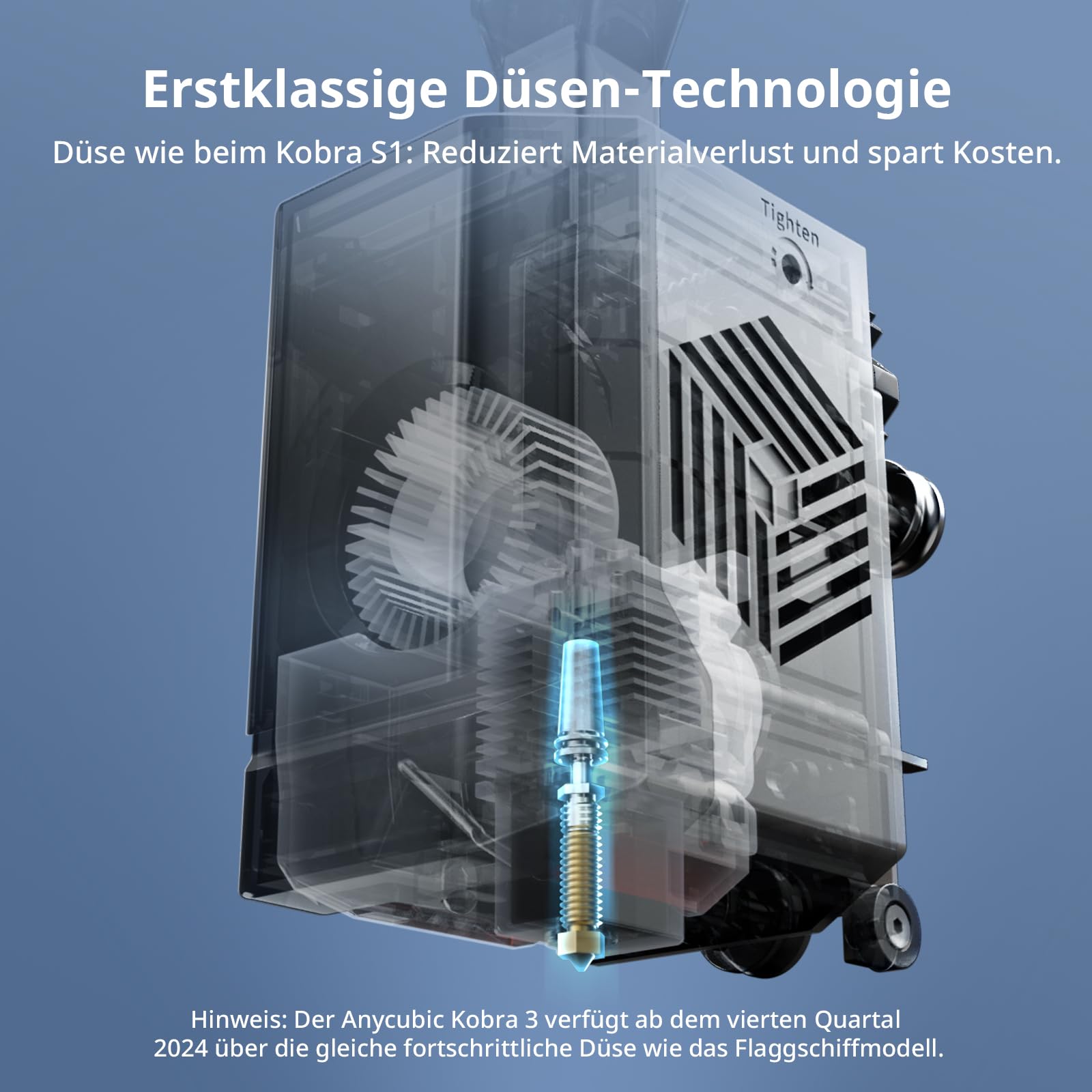 Anycubic Kobra 3 V2 3D Drucker, 600 mm/s Hohe Geschwindigkeit, Verbesserte LeviQ 3.0 Auto-Nivellierung, Intelligentes Drucken, Mehrfarbendruck über ACE Pro, Größe 255 x 255 x 260 mm