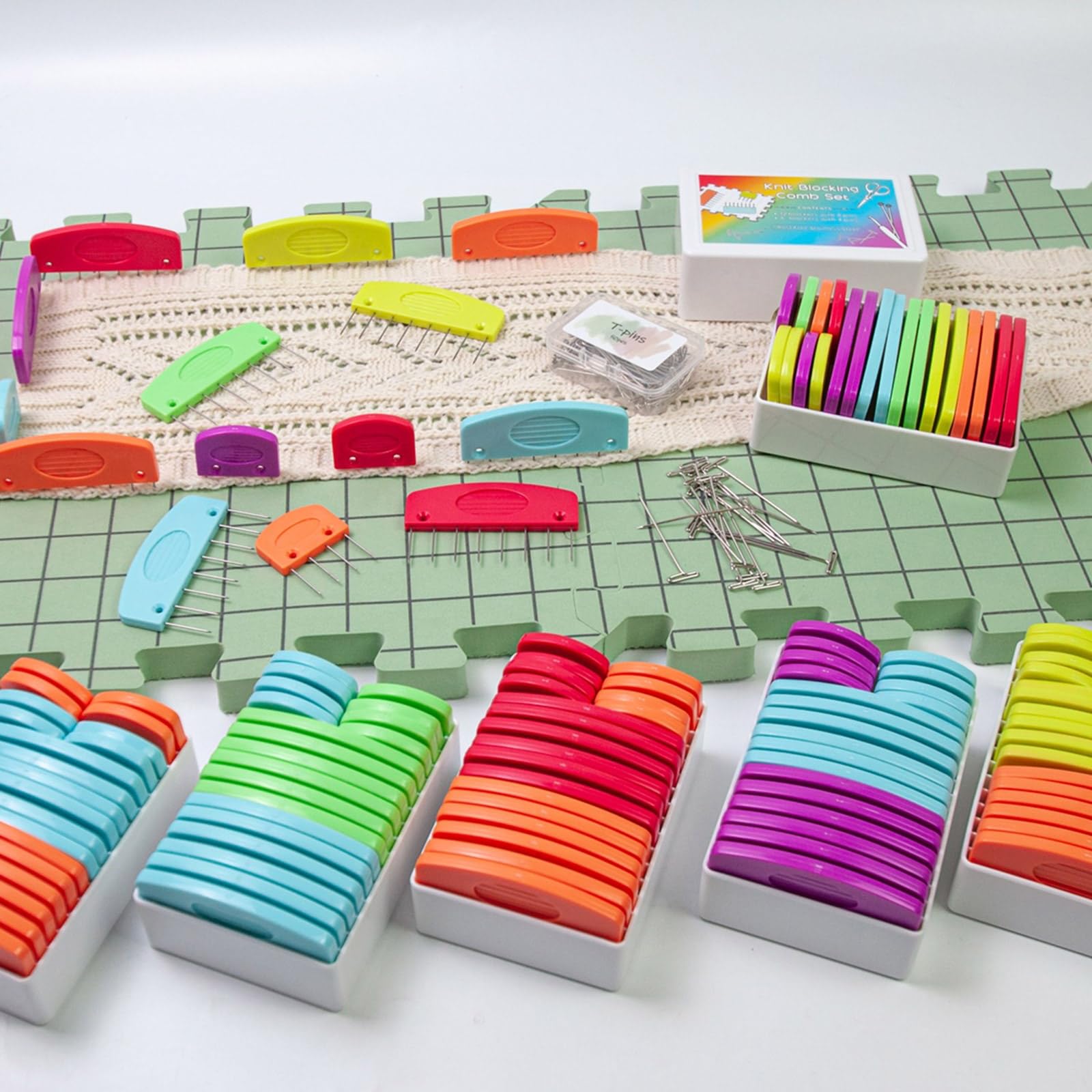 10 pettini colorati per tagliacapelli, pettini guida, accessori per