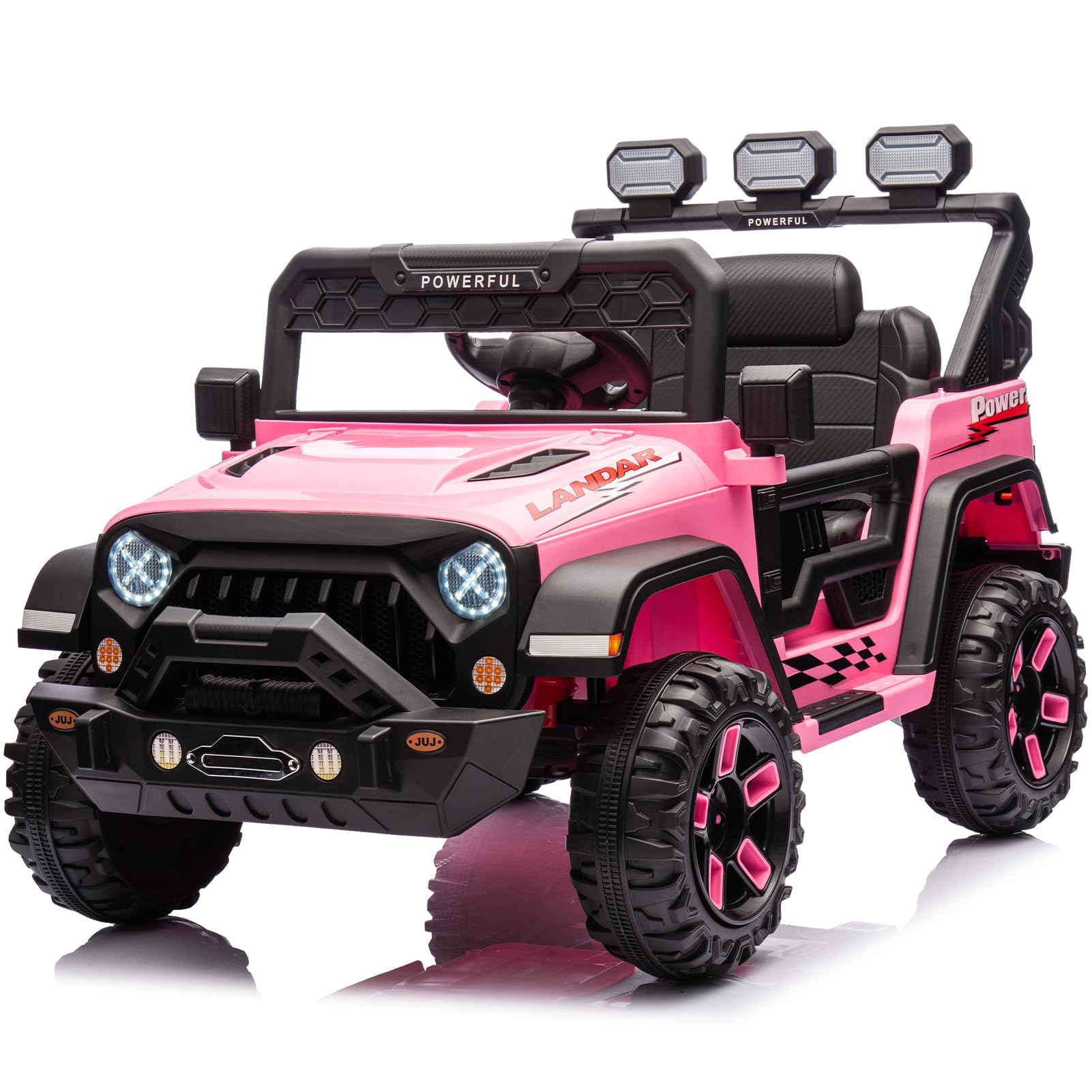 Auto elettrica Bambino 12V con Telecomando,2 Motore,per 3-8 anni,Rosa
