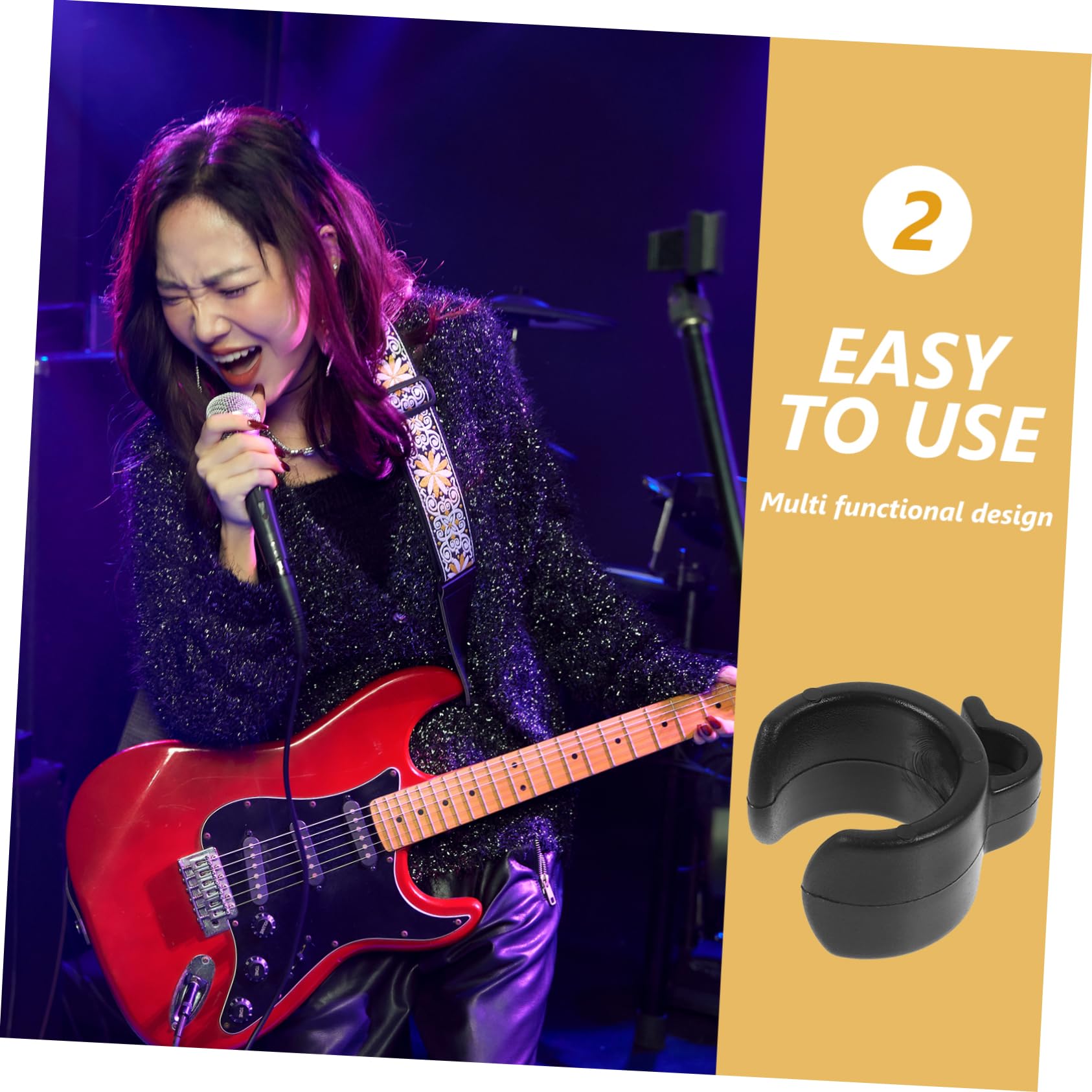 JEWEDECO 20pcs Cable Clips for Microphone Stand Phone Holder Cable Management Clips Durable Mic Stand Accessories for Organized Live Streaming and Audio Setup
